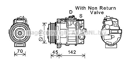 AVA QUALITY COOLING Компрессор, кондиционер MSK637